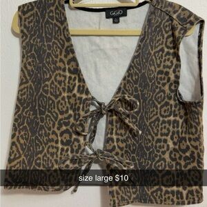 Leopard Print Vest